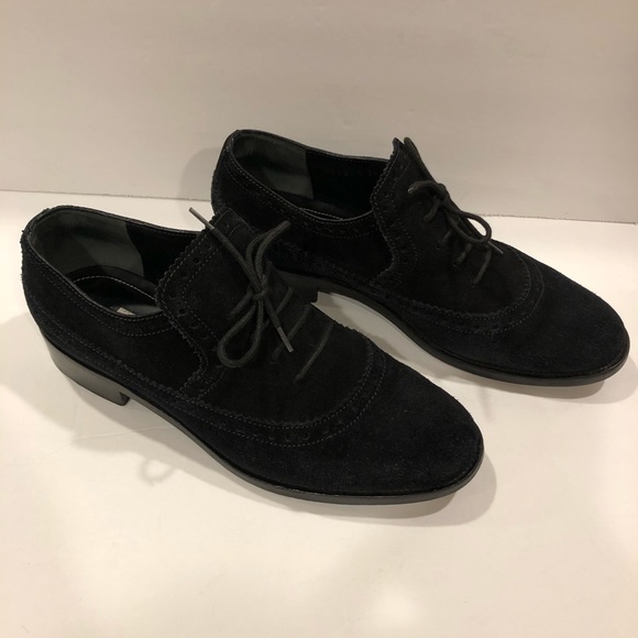 Balenciaga women’s oxfords loafers suede black 38 - Picture 1 of 8